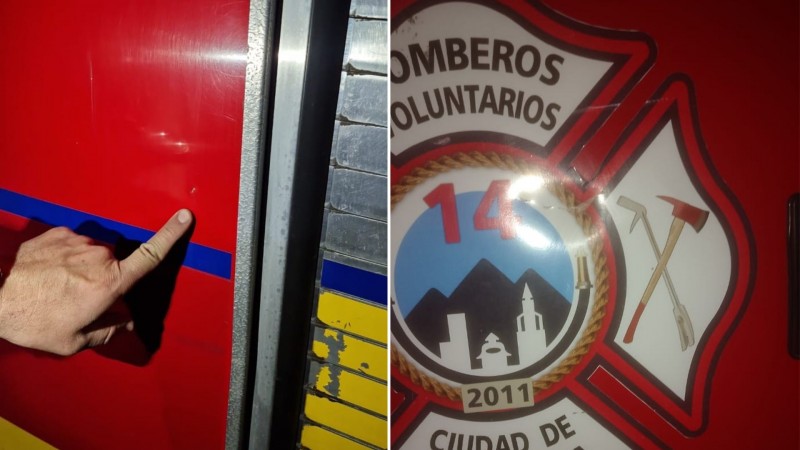 Insólito: Bomberos fueron atacados con piedras tras apagar un incendio en Las Heras